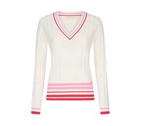 Liu Jo - Pull à col en V - Femme - Pulls - Blanc - Taille: 40 FR