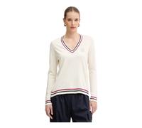 Liu Jo - Pull col en V - Femme - Pulls - Beige - Taille: 38 FR