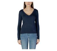 Liu Jo - Pull en Tricot Col en V - Femme - Pulls - Bleu - Taille: 36 FR