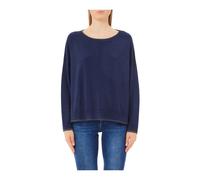 Liu Jo - Pull femme avec bordure en lurex - Femme - Pulls - Bleu - Taille: 36 FR