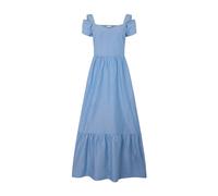 Liu Jo - Robe longue en mélange de lin - Femme - Robes - Bleu - Taille: 38 FR