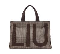 Liu Jo sac shopper sac à épaule Check Tote Bag T. Moro brun