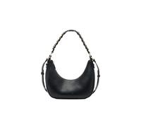 Liu Jo Sac Hobo en cuir noir avec chaîne dorée, poignée réglable, design élégant