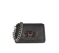 Liu Jo - Sac Puffy en microfibre avec strass - Femme - Sacs - Noir - Taille: ONE Size