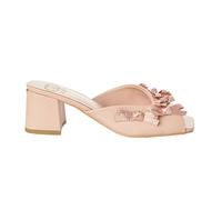 Liu Jo - Sandales à Talons Larges avec Détails Féminins - Femme - Chaussures - Beige - Taille: 35 EU