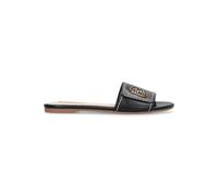 Liu Jo Sandy 03 pour les femmes Pantoufles en cuir avec logo noir elegant sa6127P010222222 BLACK 37