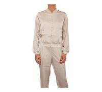Liu Jo - Satin Bomber Jacket - Femme - Vestes - Beige - Taille: 40 FR