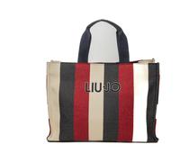 Liu Jo - Shopping Bag M Rayures - Femme - Sacs - Multicolore - Taille: ONE Size