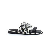 Liu Jo - Slider en cuir - Femme - Chaussures - Noir - Taille: 37 EU