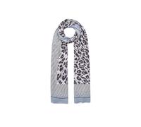 Liu Jo Écharpe femme logo animalier Dusty Blue 90 x 180 cm 100 % modal Taille ONE Size