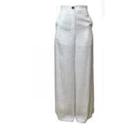Liu Jo - Striped Pantalons - Femme - Pantalons - Blanc - Taille: 40 FR