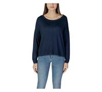 Liu Jo - SweaT-shirt en maille à col rond - Femme - Pulls - Bleu - Taille: 36 FR