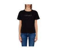 Liu Jo - T-shirt à manches courtes - Femme - Tops - Noir - Taille: 44 FR