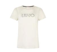 Liu Jo - T-shirt avec strass - Femme - Tops - Blanc - Taille: 34 FR
