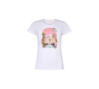 Liu Jo T-shirt beige clair / vert / éosine / blanc, Taille S