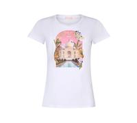 Liu Jo - T-shirt Manches Courtes en Coton - Femme - Tops - Blanc - Taille: 36 FR