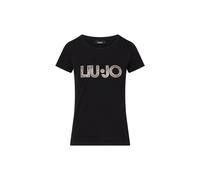 Liu Jo - T-Shirt Logo Strass - Femme - Tops - Noir - Taille: 38 FR