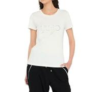 Liu Jo T-shirt pour femme, Blanc lait E26lj09 Tf5287 Js923 M9844, L