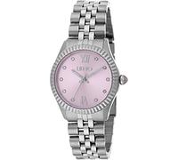 Liu Jo TLJ1135 Montre à Quartz analogique pour Femme avec Bracelet en Acier Inoxydable, Argenté/Violet, 8052047759719, Argenté/Violet, 8052047759719