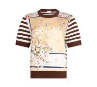 Liu Jo - Top inserti in twill stampato - Femme - Pulls - Multicolore - Taille: 36 FR