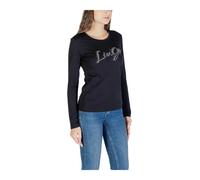 Liu Jo - Tricot col rond imprimé - Femme - Tops - Noir - Taille: 42 FR