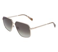Liu Jo Unisex Liu Jo LJ162S 714 Lunettes de soleil Métal Or Marron Pilote Normale