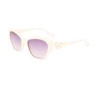 Liu Jo Unisex LJ756S 109 Lunettes de soleil Plastique Blanc Gris Cat Eye Ombré