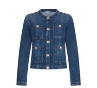 Liu Jo - Veste en jean avec boutons logo - Femme - Vestes - Bleu - Taille: 40 FR