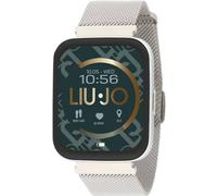 LIU JO Voice Man SWLJ081 Montre connectée pour Femme avec Bracelet en Acier Inoxydable, étanchéité IP67 de 30 Minutes Maximum, diamètre du boîtier : 43 mm