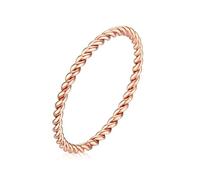 LIU JUN Bague Tensor en cuivre massif pur pour femme, bague torsadée faite à la main pour homme et femme, bijoux tendance, cadeaux, Cuivre, Aucune pierre précieuse