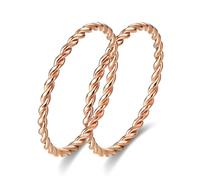LIU JUN Bague Tensor en cuivre pur pour femme - Torsadée - Fait à la main - Bijoux tendance et énergétiques, Cuivre pur, Aucune pierre précieuse