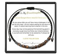 LIU JUN Bracelet pour homme « To My Man » en cuir tressé avec symbole de l'infini, cadeau d'anniversaire de la part de sa femme, « I Love You Forever And Always », fait à la main, bijou de Noël pour