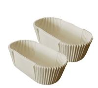 Liu Mercy Dispostable Eclair Doublures Loaf Lirers Bread Cupcake Liners Paper d'huile pour muffins Cupcakes Mini collations 40pcs
