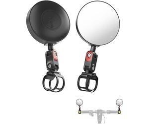 liu wei Rétroviseur gauche pour vélos électriques, scooter électrique, rétroviseur rotatif à 360°, compatible avec Xiaomi et Segway tous les modèles de base, convient à la plupart des scooters et