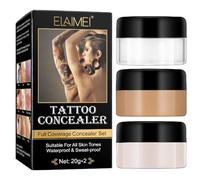 LIUASMUE TattooConcealer Professional Waterproof Invisible Skin Camouflage Cream Scars Covering Birthmarks Spots Makeup Imprints Waterproof Hide Blemish Concealer Skin Imperfections