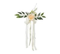 LIUBI 8 pièces Chaise de Mariage Dos Fleur Chaise de Mariage décorations allée bancs Pew Fleurs église Fleurs artificielles pour Mariage