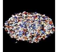 LIUBI Perles de Verre, Cristaux, copeaux, minerai de Quartz, minéraux, guérison Reiki, agates roulées, spécimen, décoration d'aquarium