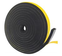 LIUCH 1 rouleau de ruban adhésif en mousse EVA noire, épaisseur 1 à 10 mm, forte adhérence, bande d'étanchéité anti-collision, largeur 5 à 40 mm, bande d'isolation phonique(Thick 8mm Length 2m,Width 2