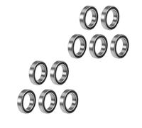 LIUCH 10/100Pc 6701RS 12x18x4 Mm ABEC-5 passe-temps électrique RC voiture camion 6701 ZZ RS 2RS balle 6701-2RS bleu scellé roulements à billes à gorge profonde(6701-2RS black,ABEC 3_100PCS)