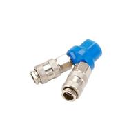 LIUCH Accessoires de compresseur d'air à couplage comprimé ue, raccords rapides de 1/4 pouces, distributeur de gaz, collecteur, libération de connecteur pneumatique(EU-SMV)