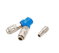 LIUCH Accessoires de compresseur d'air à couplage comprimé ue, raccords rapides de 1/4 pouces, distributeur de gaz, collecteur, libération de connecteur pneumatique(EU-SMV w PM20)