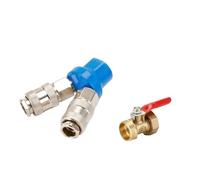 LIUCH Accessoires de compresseur d'air à couplage comprimé ue, raccords rapides de 1/4 pouces, distributeur de gaz, collecteur, libération de connecteur pneumatique(EU-SMV w ball)