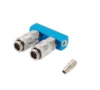 LIUCH Accessoires de compresseur d'air à couplage comprimé ue, raccords rapides de 1/4 pouces, distributeur de gaz, collecteur, libération de connecteur pneumatique(SML-2 w PM20)