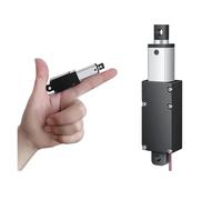 LIUCH Actionneur linéaire DC 12 V, course 10 mm-8 mm/s, 12 V, 70 N, moteur électrique for armoires, ouvre-fenêtres, robots avec support