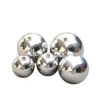 LIUCH Boule creuse en acier inoxydable 304, épaisseur de paroi de 1mm, trou traversant, filetage métrique M5 M6 M8 M10, boules suspendues décoratives for miroir en métal, 1 pièce(32mmxM6)