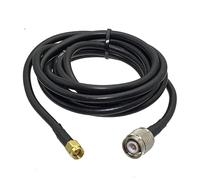 LIUCH Câble de raccordement RF à sertir droit, fiche mâle RG58 TNC vers fiche mâle SMA, 6 pouces à 20 m(10FT (3M))