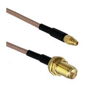 LIUCH Câble de raccordement RF droit et à angle droit RG316 SMA RP SMA vers MCX MMCX mâle et femelle jack 4 pouces ~ 10 pieds(RPSMA F to MMCX M,8inch (20CM))