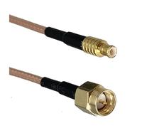 LIUCH Câble de raccordement RF droit et à angle droit RG316 SMA RP SMA vers MCX MMCX mâle et femelle jack 4 pouces ~ 10 pieds(SMA M to MCX M,12inch (30CM))