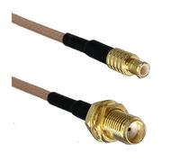 LIUCH Câble de raccordement RF droit et à angle droit RG316 SMA RP SMA vers MCX MMCX mâle et femelle jack 4 pouces ~ 10 pieds(SMA F to MCX M,2FT (60CM))