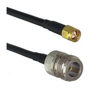 LIUCH Câble de raccordement RF droit RG316 RG58 N vers N SMA RP SMA mâle et femelle jack écrou cloison câble de raccordement en queue de cochon 6 pouces ~ 20 m(RG58 N F to SMA M,2FT (60CM))
